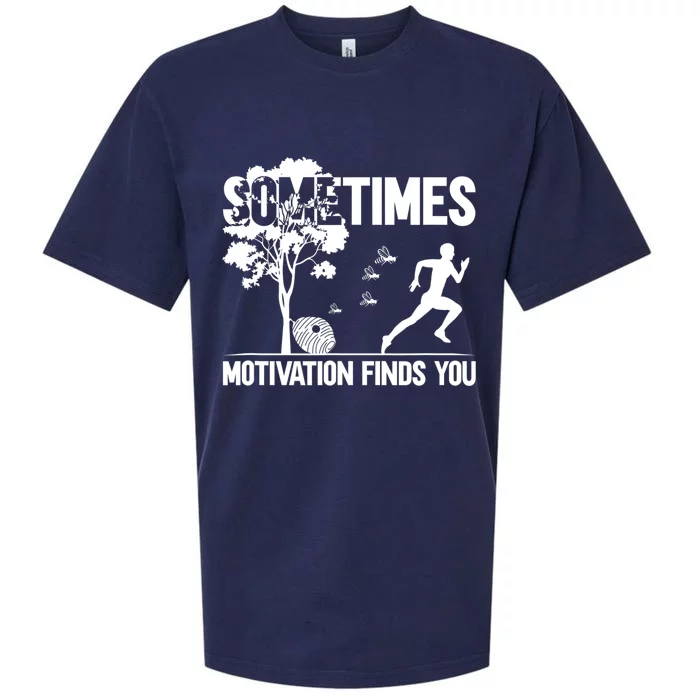 Sometimes Motivation Finds You Sueded Cloud Jersey T-Shirt