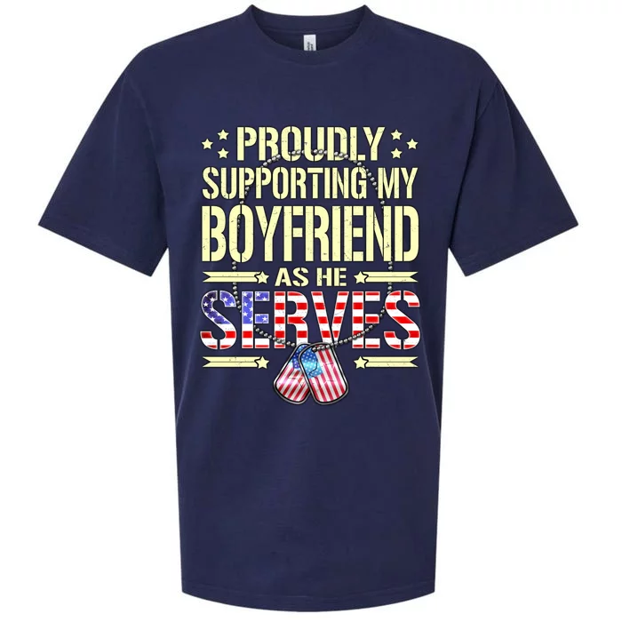 Support My Friend As He Serves Proud Army Friend Gift Sueded Cloud Jersey T-Shirt