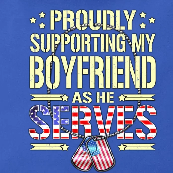 Support My Friend As He Serves Proud Army Friend Gift Cute Gift Zip Tote Bag