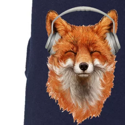 Smiling Musical Fox Doggie 3-End Fleece Hoodie