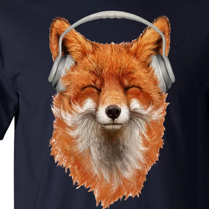 Smiling Musical Fox Tall T-Shirt