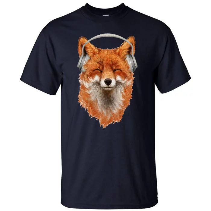 Smiling Musical Fox Tall T-Shirt