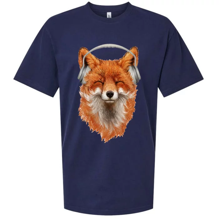 Smiling Musical Fox Sueded Cloud Jersey T-Shirt