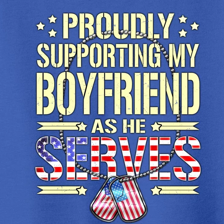 Support My Friend As He Serves Proud Army Friend Gift Cool Gift Toddler T-Shirt