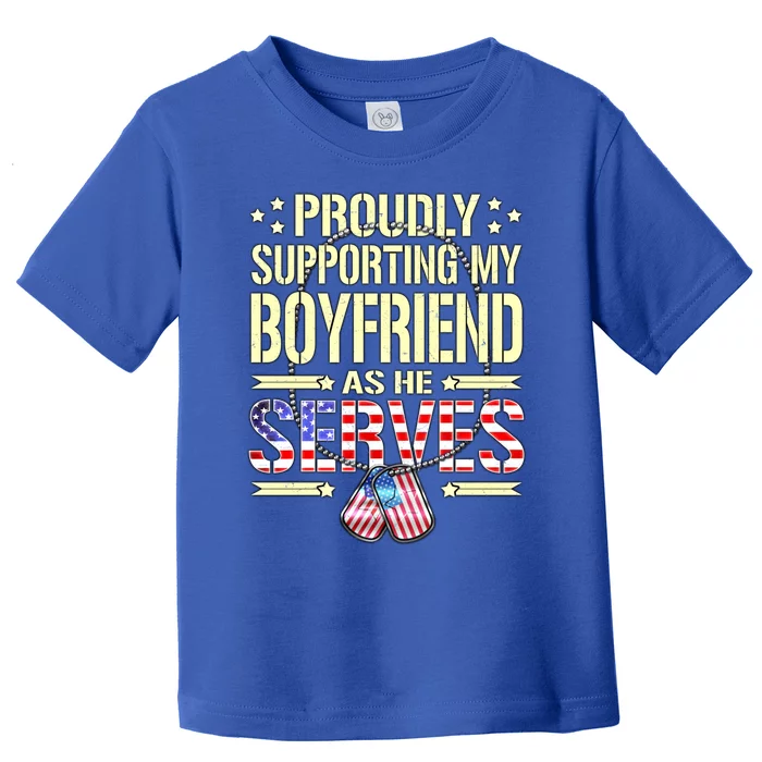 Support My Friend As He Serves Proud Army Friend Gift Cool Gift Toddler T-Shirt