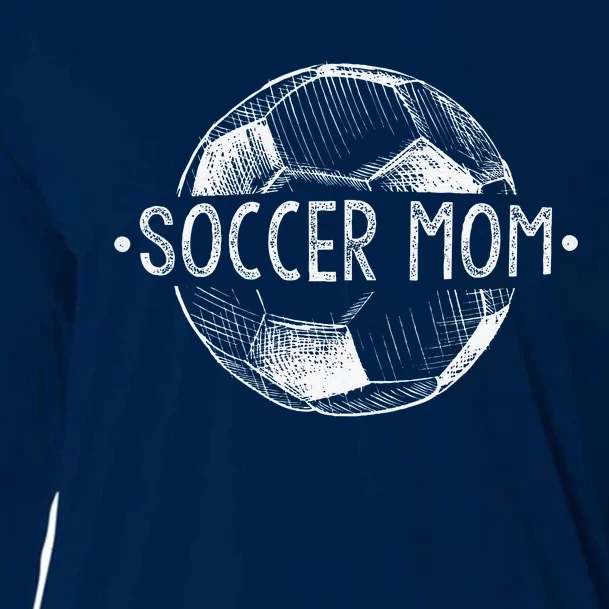 Soccer Mom Family Matching Team Player Gifts Soccer Mama Cooling Performance Long Sleeve Crew