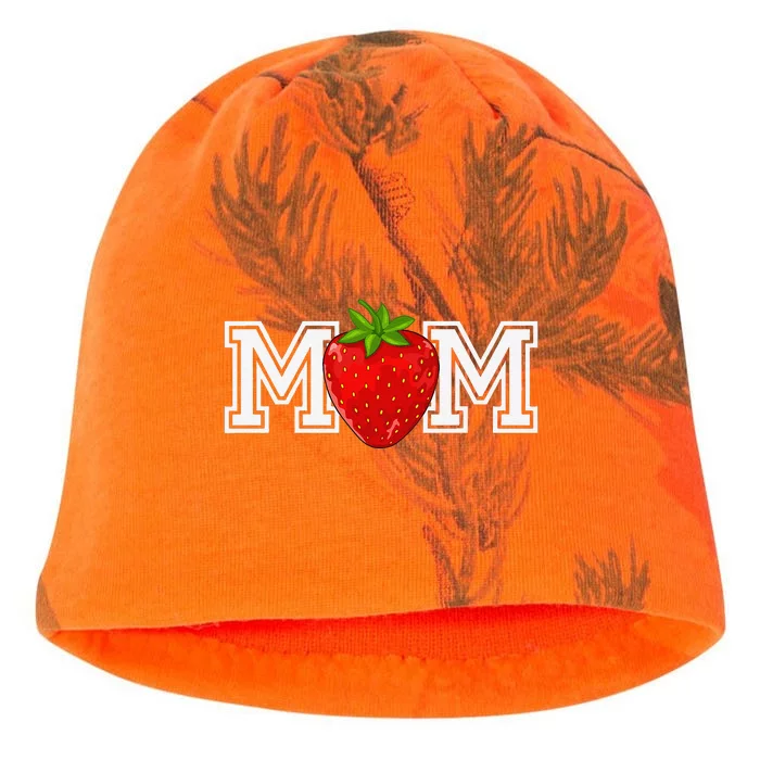 Strawberry Mom Fruit Lover Fruitarian MotherS Day Berry Kati - Camo Knit Beanie