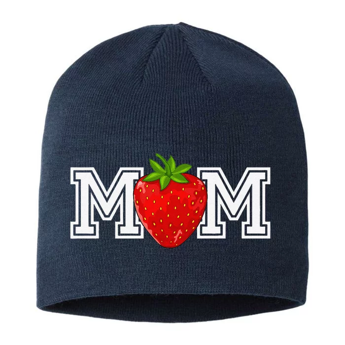 Strawberry Mom Fruit Lover Fruitarian MotherS Day Berry 8 1/2in Sustainable Knit Beanie