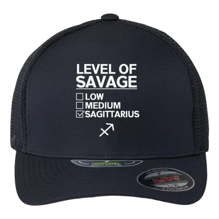 Sagittarius Merch Funny Cute Sagittarius Zodiac Design Flexfit Unipanel Trucker Cap