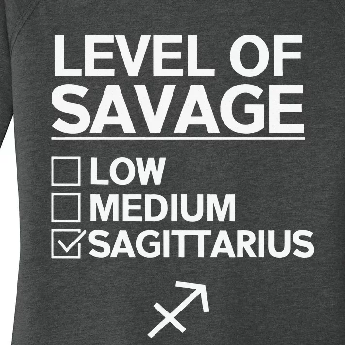 Sagittarius Merch Funny Cute Sagittarius Zodiac Design Women's Perfect Tri Tunic Long Sleeve Shirt