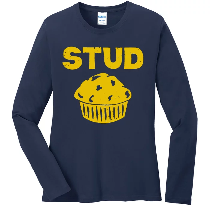 Stud Muffin Funny Ladies Long Sleeve Shirt