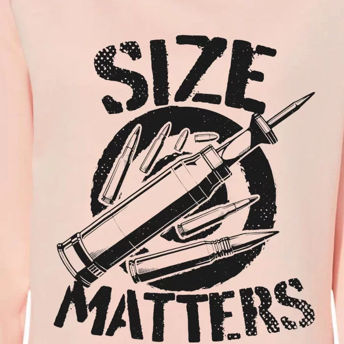 Size Matters funny military joke tanker army ammunition Womens California Wash Sweatshirt