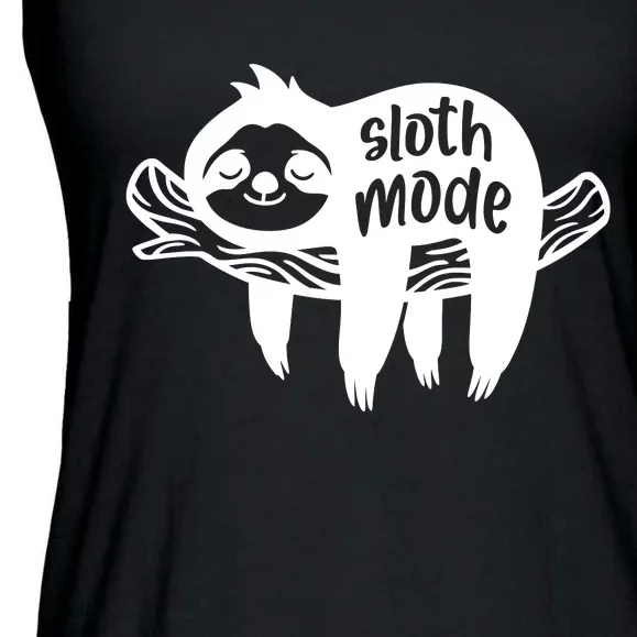 Sloth Mode Funny T Ladies Essential Flowy Tank