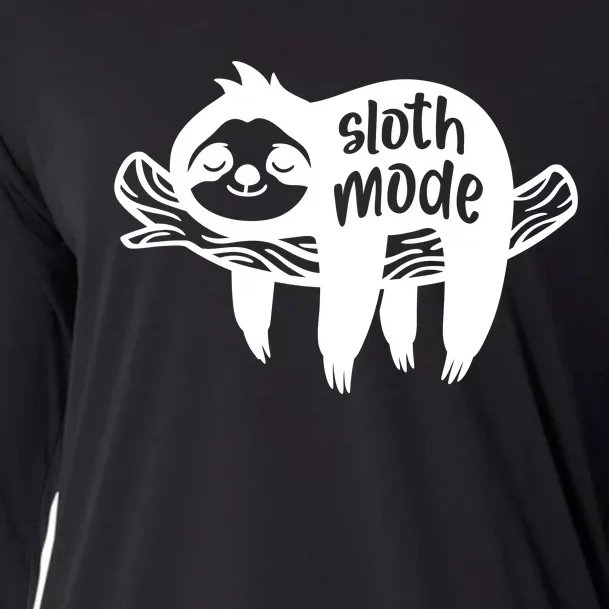 Sloth Mode Funny T Cooling Performance Long Sleeve Crew