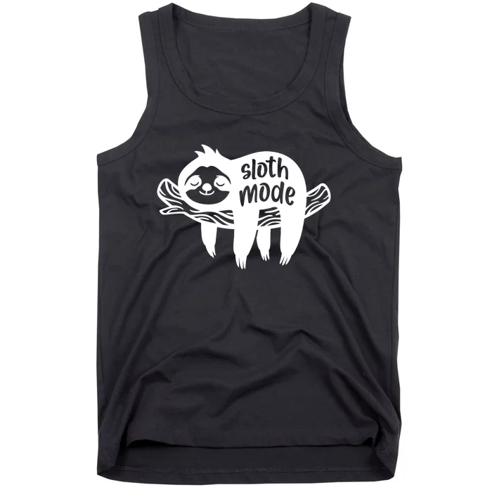 Sloth Mode Funny T Tank Top