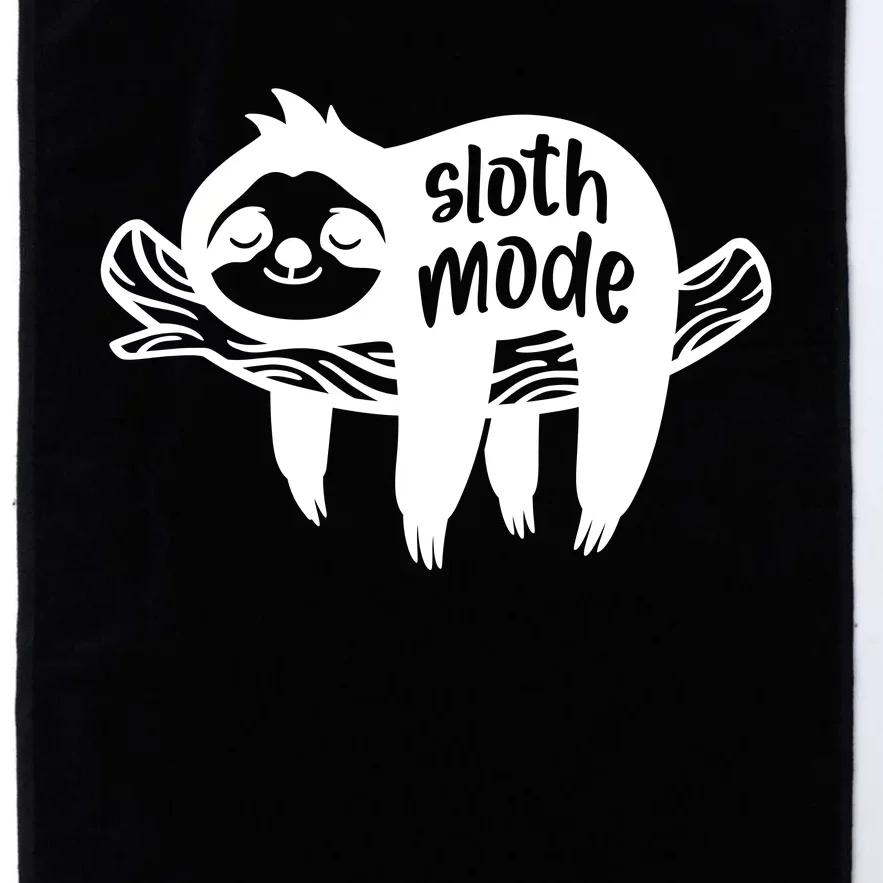 Sloth Mode Funny T Platinum Collection Golf Towel