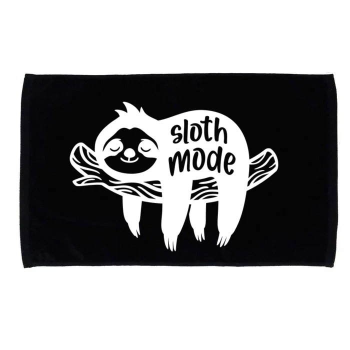 Sloth Mode Funny T Microfiber Hand Towel