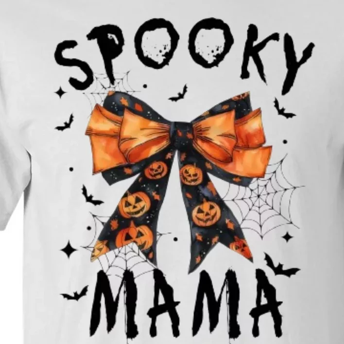 Spooky Mama Funny Pumpkin Halloween Season Matching Family Tall T-Shirt