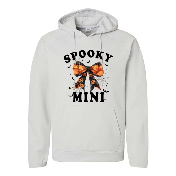 Spooky Mini Funny Pumpkin Halloween Season Matching Family Performance Fleece Hoodie