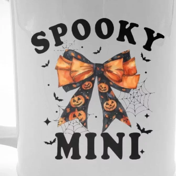 Spooky Mini Funny Pumpkin Halloween Season Matching Family Front & Back Beer Stein