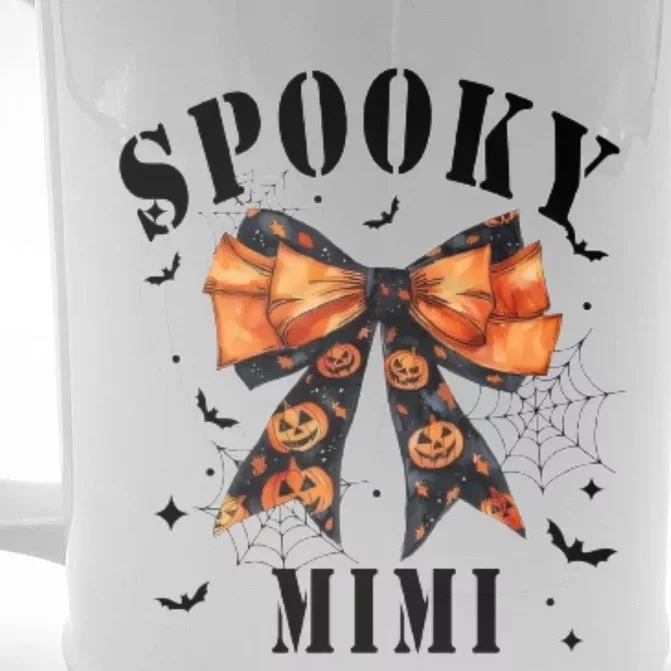 Spooky Mimi Funny Pumpkin Halloween Season Matching Family Front & Back Beer Stein