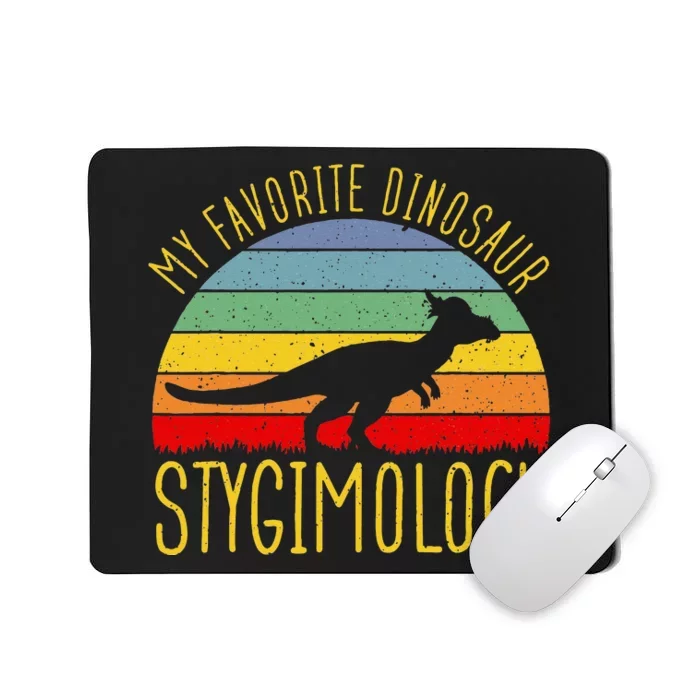 Stygimoloch My Favorite Dinosaur Dino Lover Mousepad