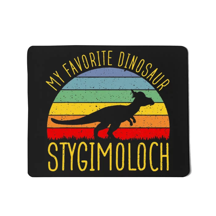 Stygimoloch My Favorite Dinosaur Dino Lover Mousepad