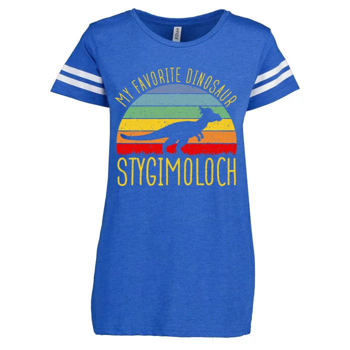 Stygimoloch My Favorite Dinosaur Dino Lover Enza Ladies Jersey Football T-Shirt