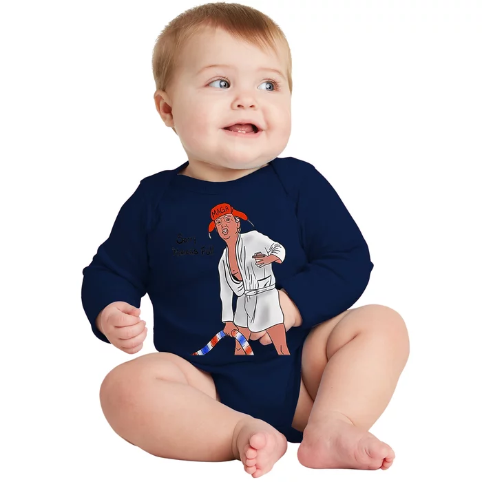 Sorry Merica's Full Funny Anti Trump Christmas Xmas Gift Baby Long Sleeve Bodysuit