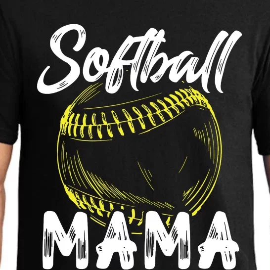 Softball Mama For Women Family Matching Players Mothers Day Pajama Set