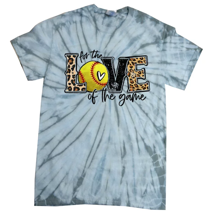 Softball Mom For The Love of The Game Softball Tie-Dye T-Shirt