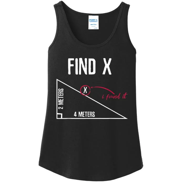 Sarcastic Math Found The 'X' Ladies Essential Tank