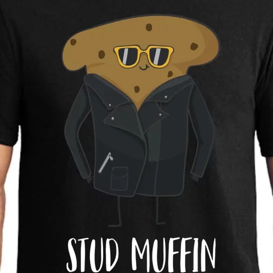 Stud Muffin Funny Muffin For Bakers Gift Pajama Set