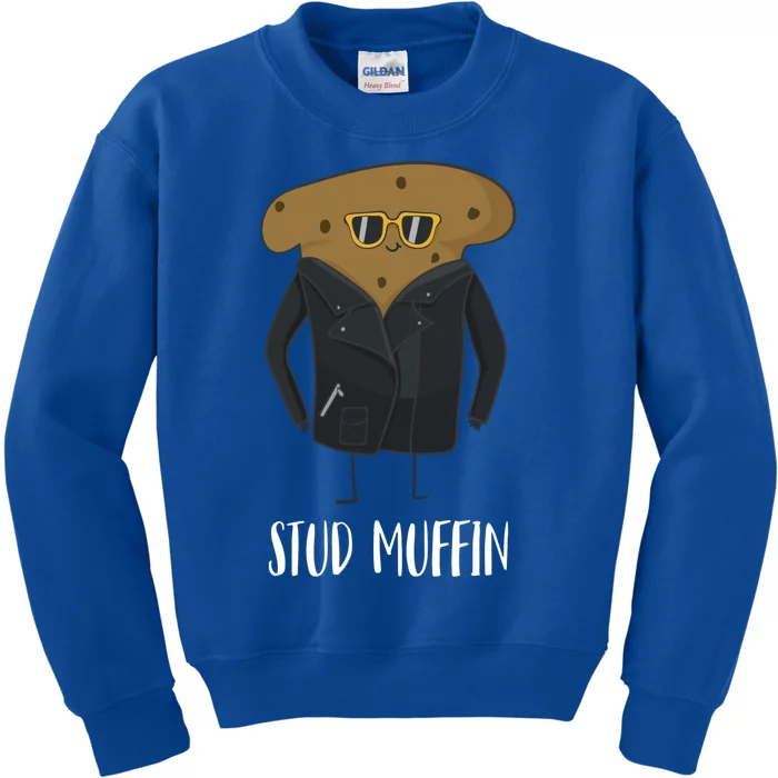 Stud Muffin Funny Muffin For Bakers Gift Kids Sweatshirt