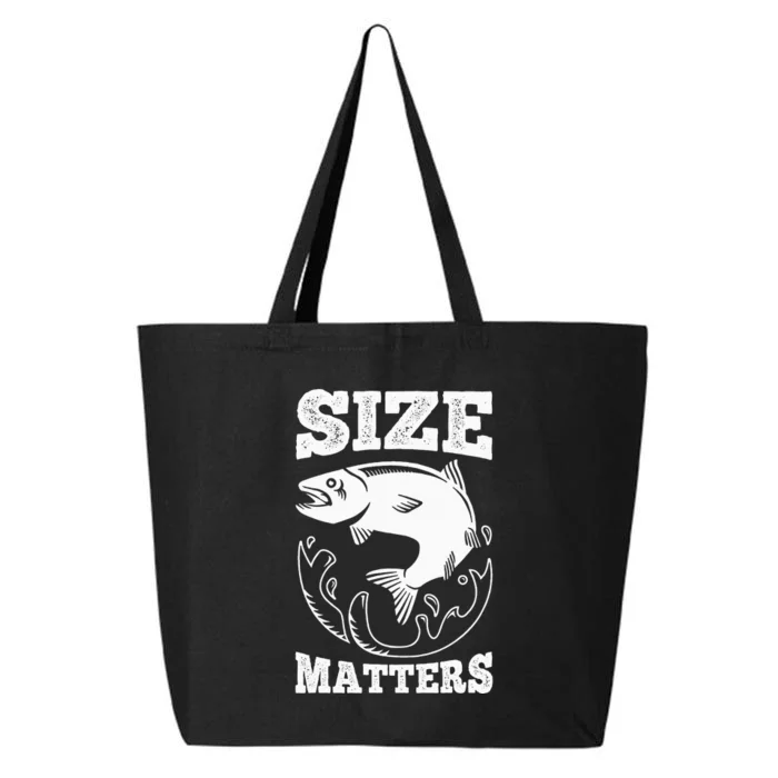 Size Matters Funny Fishing Fisherman 25L Jumbo Tote