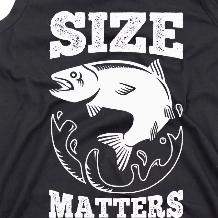 Size Matters Funny Fishing Fisherman Tank Top