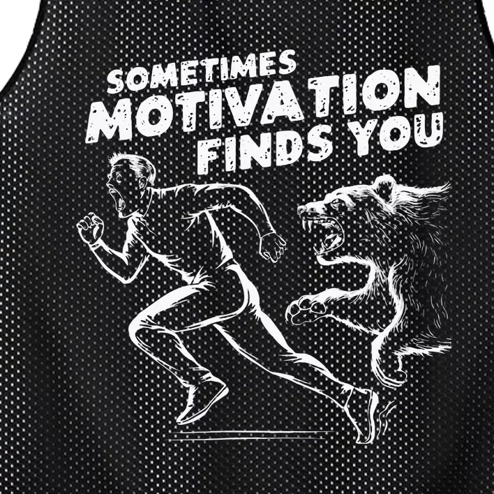 Sometimes Motivation Finds You Conversation Starter Mesh Reversible Basketball Jersey Tank