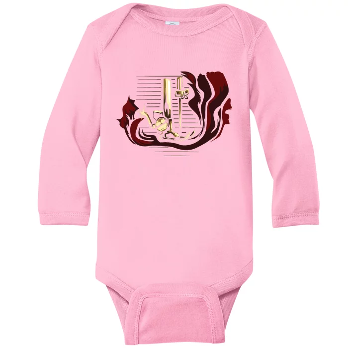 Sewing Machine Funny Baby Long Sleeve Bodysuit