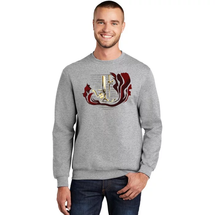 Sewing Machine Funny Tall Sweatshirt