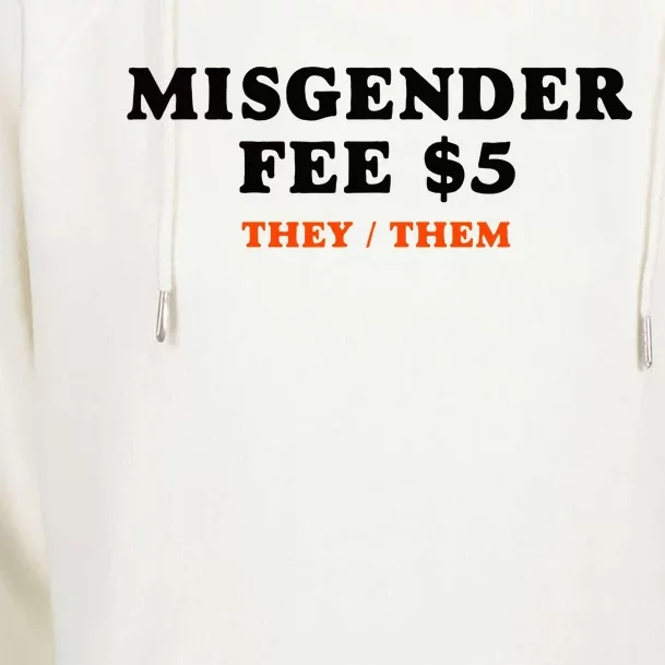 Sarcastic Misgender Fee Theythem Pronouns Womens Funnel Neck Pullover Hood