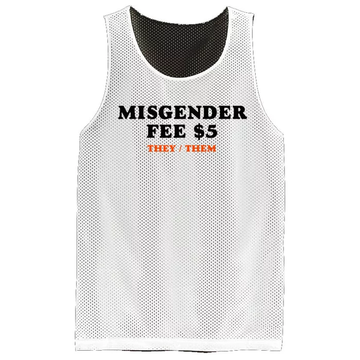 Sarcastic Misgender Fee Theythem Pronouns Mesh Reversible Basketball Jersey Tank