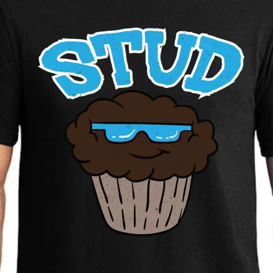 Stud Muffin Funny Cupcake Wearing Sunglasses Baking Baker Great Gift Pajama Set