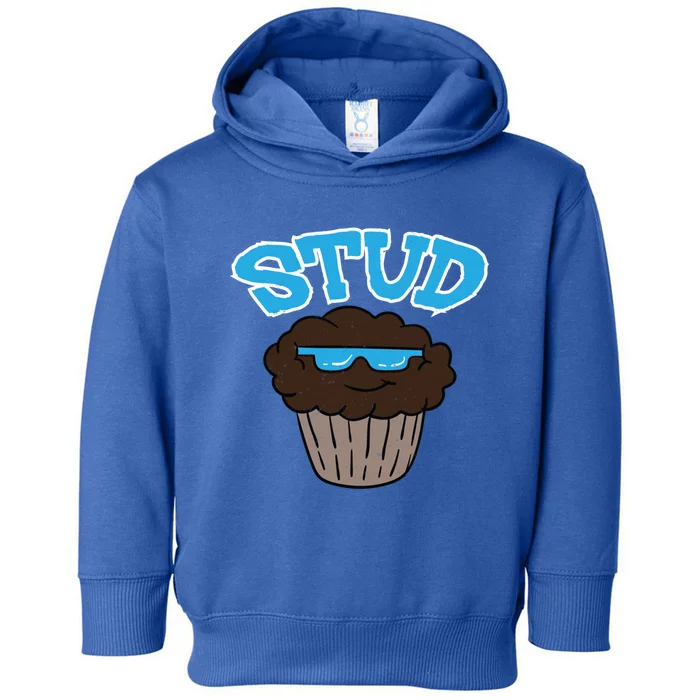 Stud Muffin Funny Cupcake Wearing Sunglasses Baking Baker Great Gift Toddler Hoodie