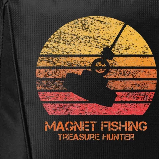 Sunset Magnet Fishing City Backpack