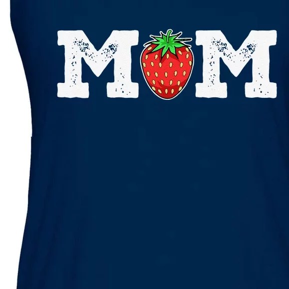 Strawberry Mom Fruit Lover Fruitarian Mother's Day Berry Ladies Essential Flowy Tank