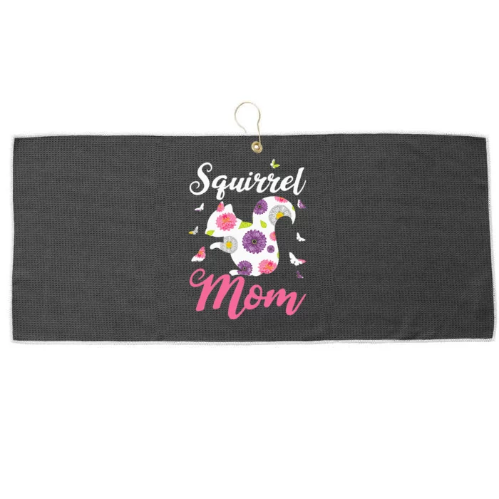 Squirrel Mom Funny Zoo Keeper Wo Gift Vintage Squirrel Large Microfiber Waffle Golf Towel