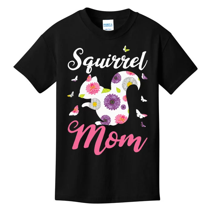 Squirrel Mom Funny Zoo Keeper Wo Gift Vintage Squirrel Kids T-Shirt