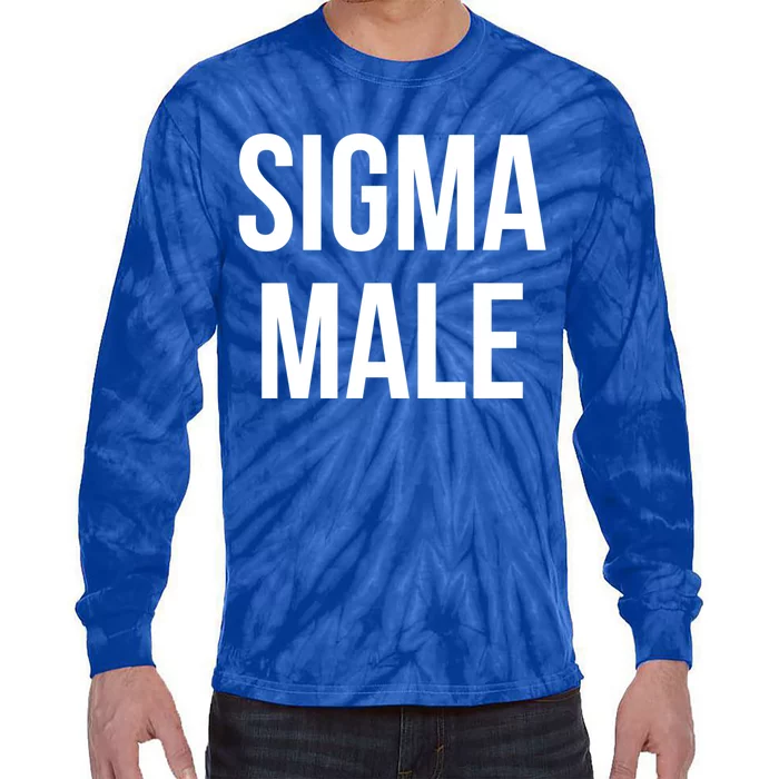 Sigma Male Grindset Meme Gift Tie-Dye Long Sleeve Shirt