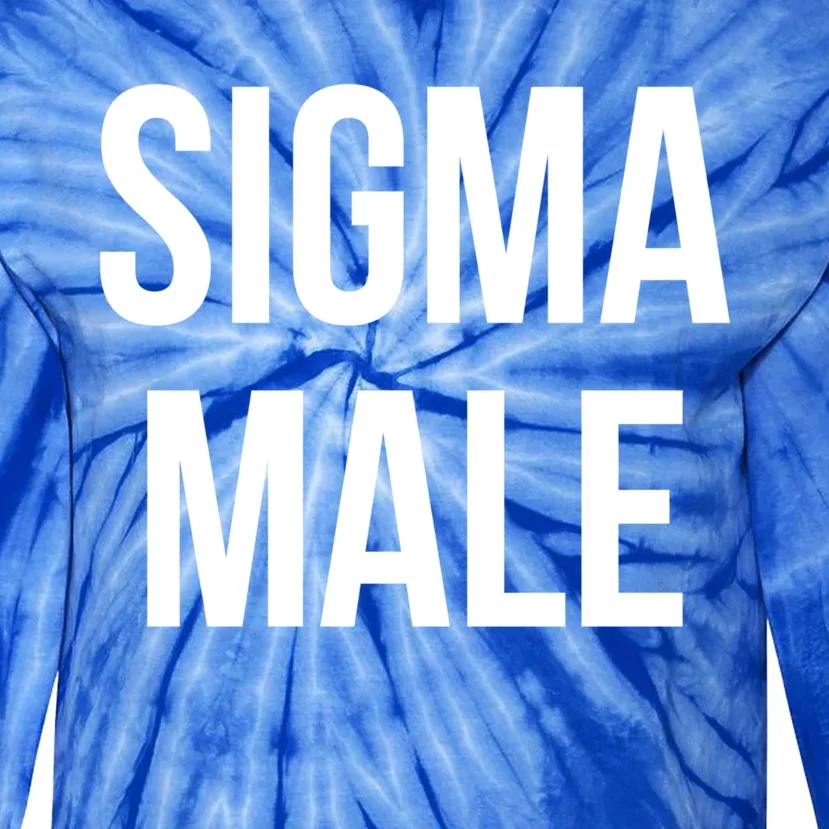 Sigma Male Grindset Meme Gift Tie-Dye Long Sleeve Shirt