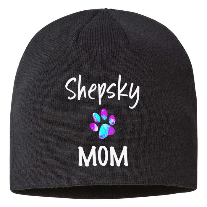 Shepsky Mom German Shepherd Husky Mix Dog Owner 8 1/2in Sustainable Knit Beanie